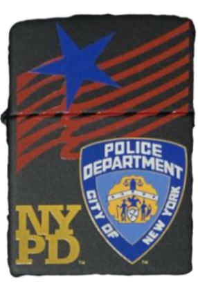 Zippo Lighter NYPD Badge, Star & Flag Police (20487)