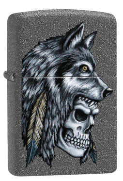 ZIPPO Wolf Skull Feather Design (29863)