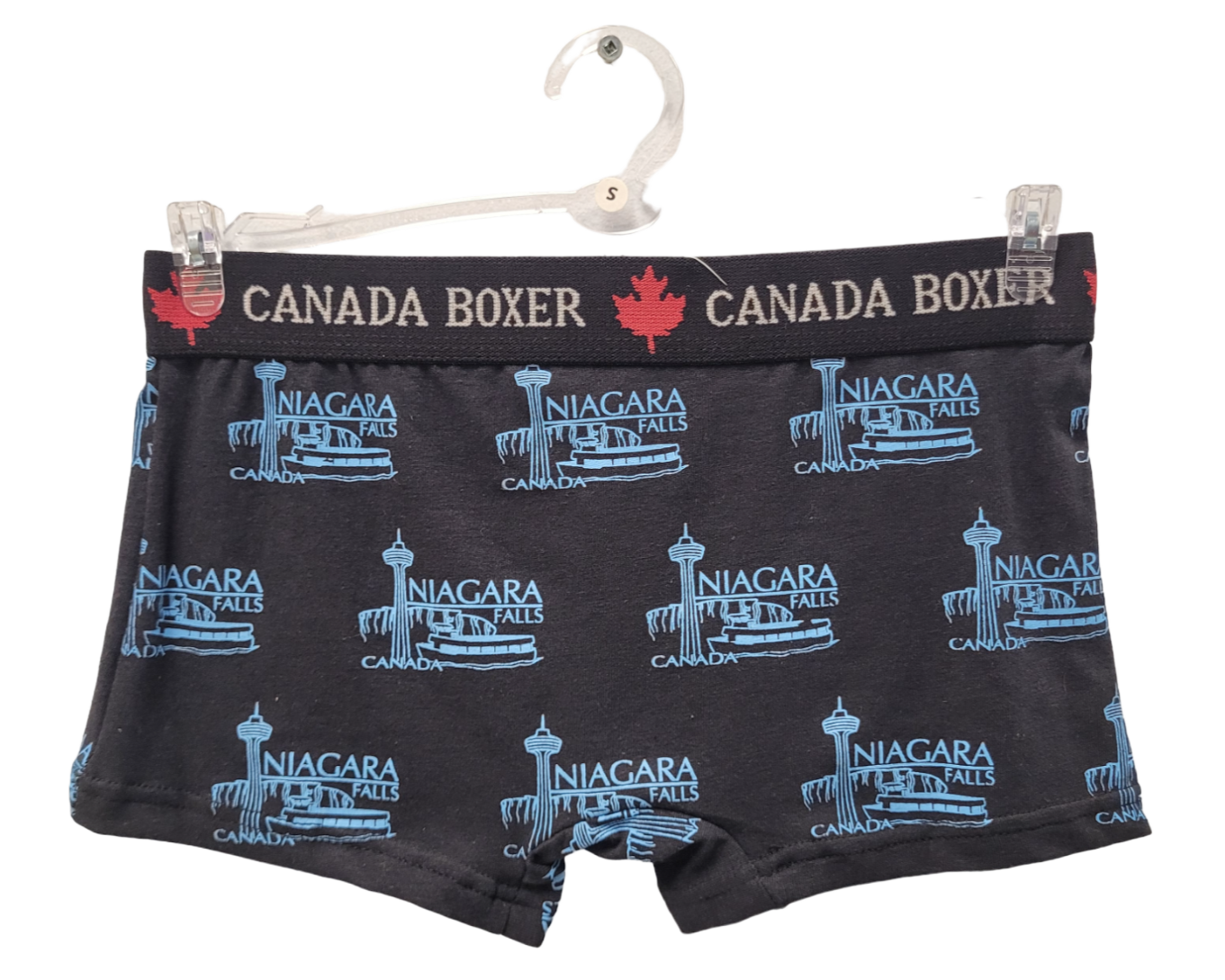 Ladies Boxer Short Niagara Falls - Black