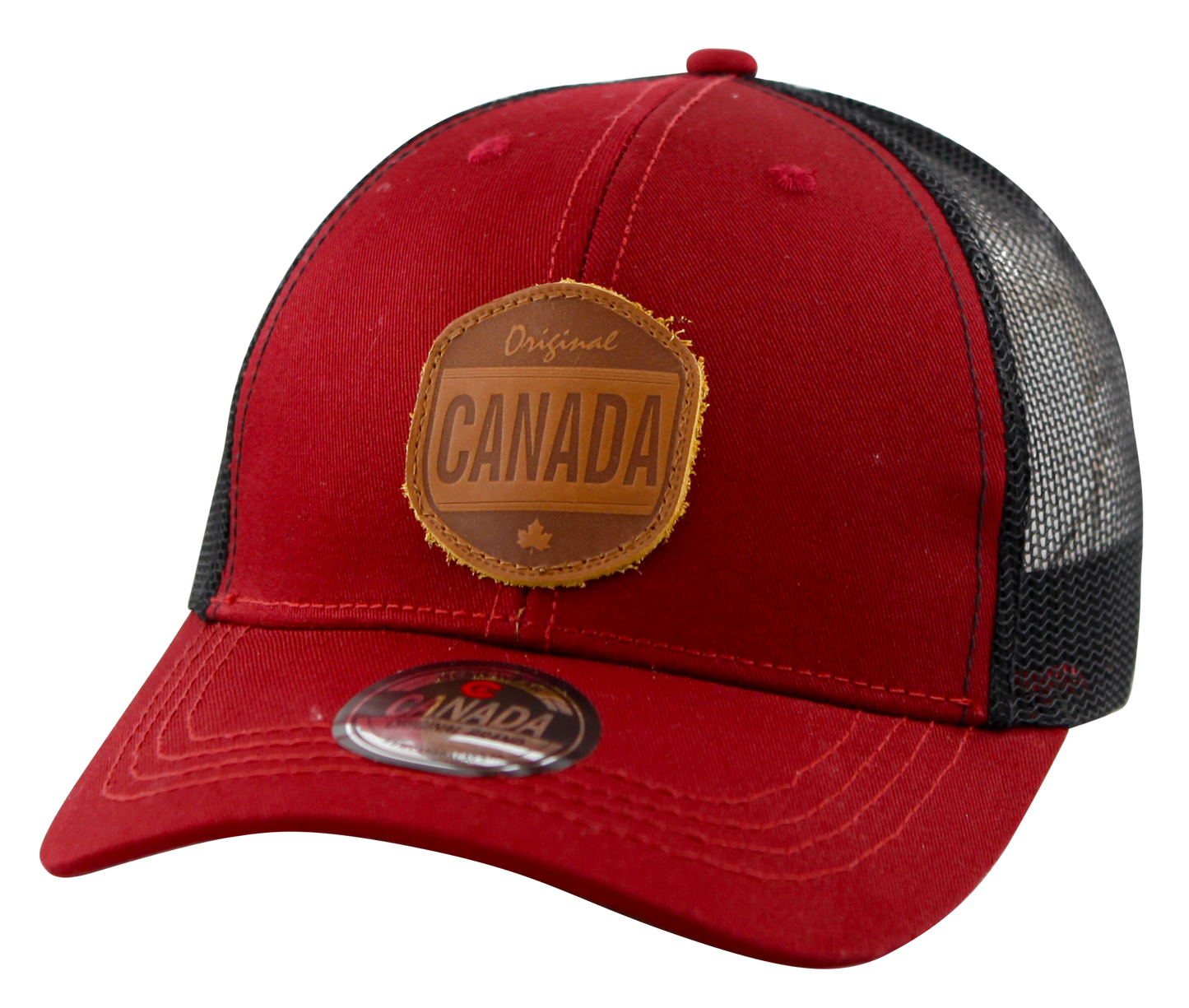 Canada Baseball Hats - Meshback with Leather Patch