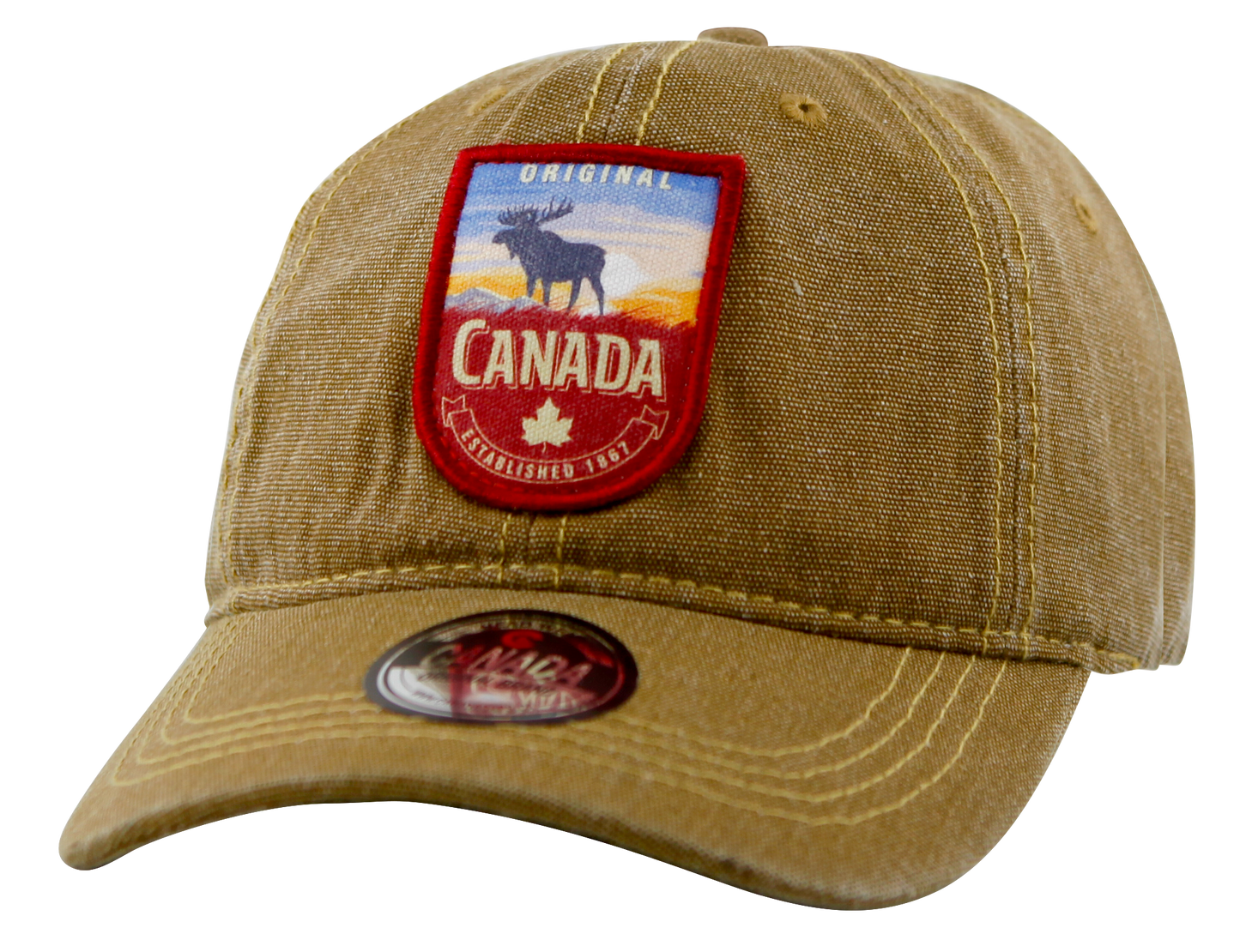 Canada Baseball Hats - Cotton Canvas with Embroidered Patch