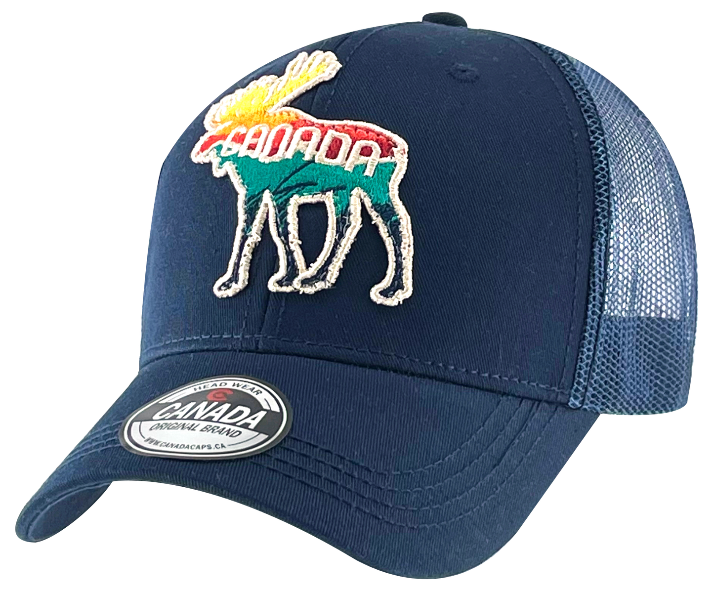 Canada Embroidered Patch Meshback Hats - Moose & Bear