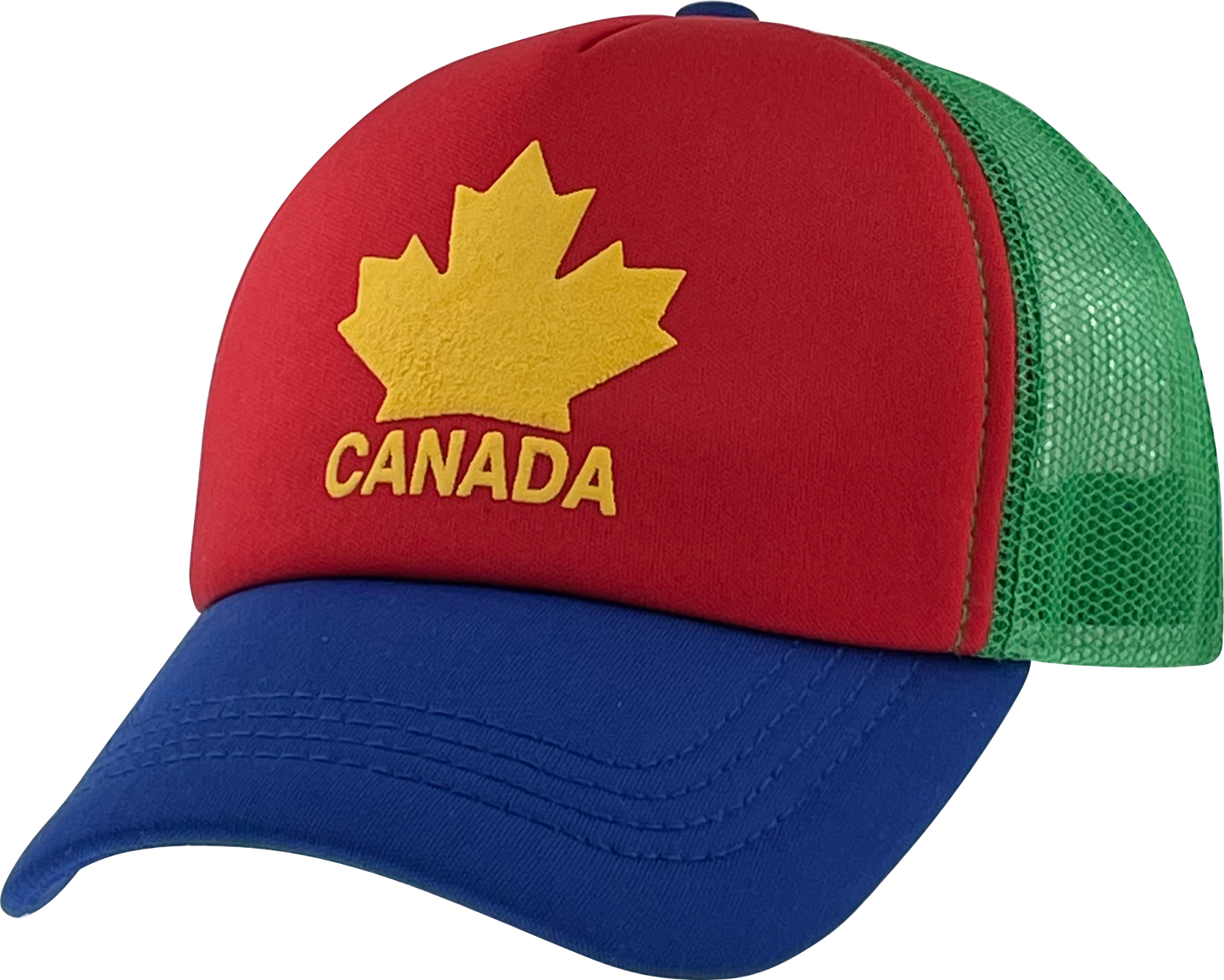 Canada Kids Meshback Hat with Maple Leaf Puff Logo