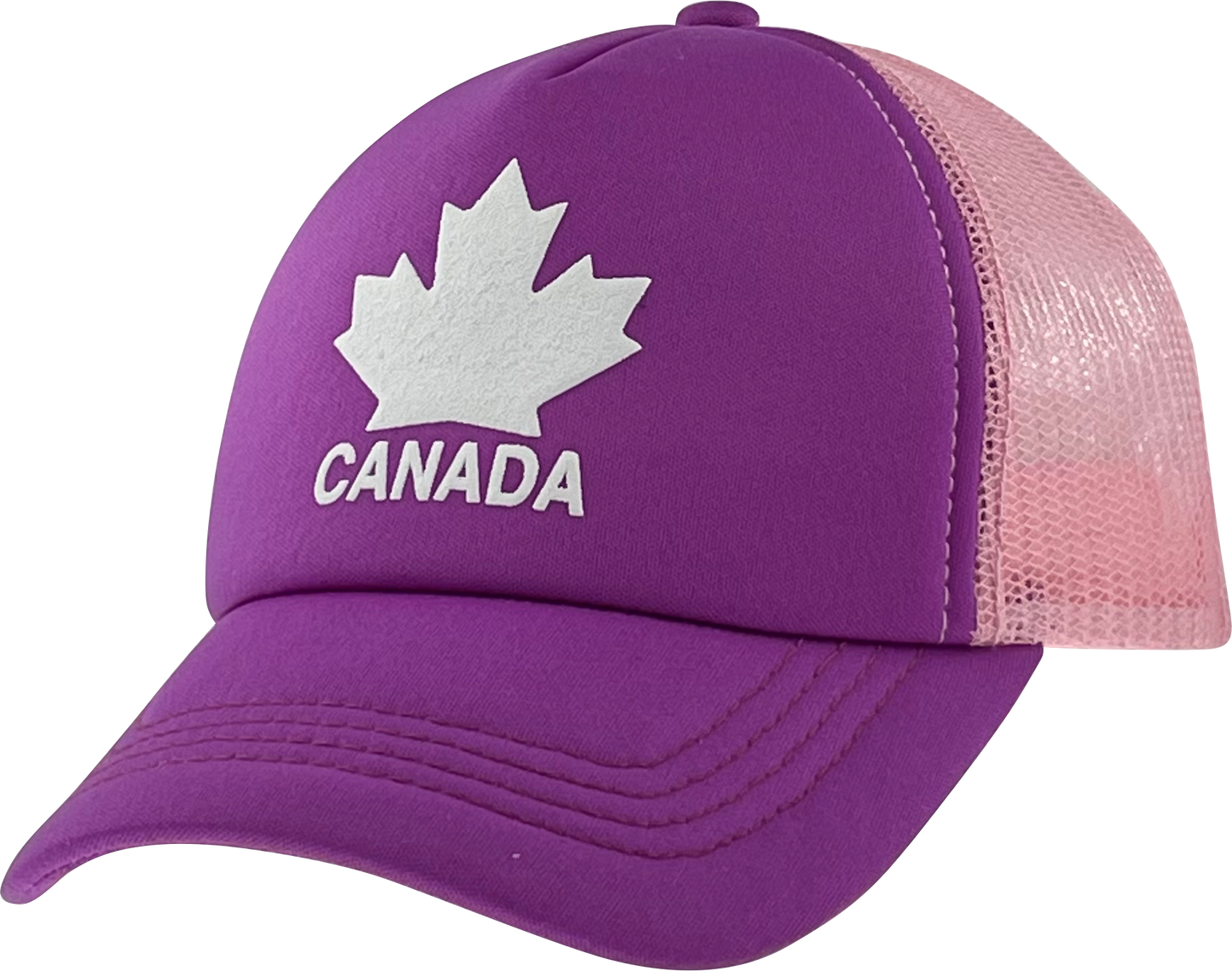 Canada Kids Meshback Hat with Maple Leaf Puff Logo