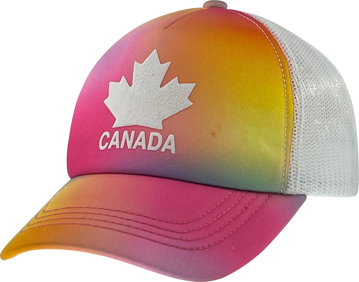 Canada Kids Meshback Hat with Maple Leaf Puff Logo