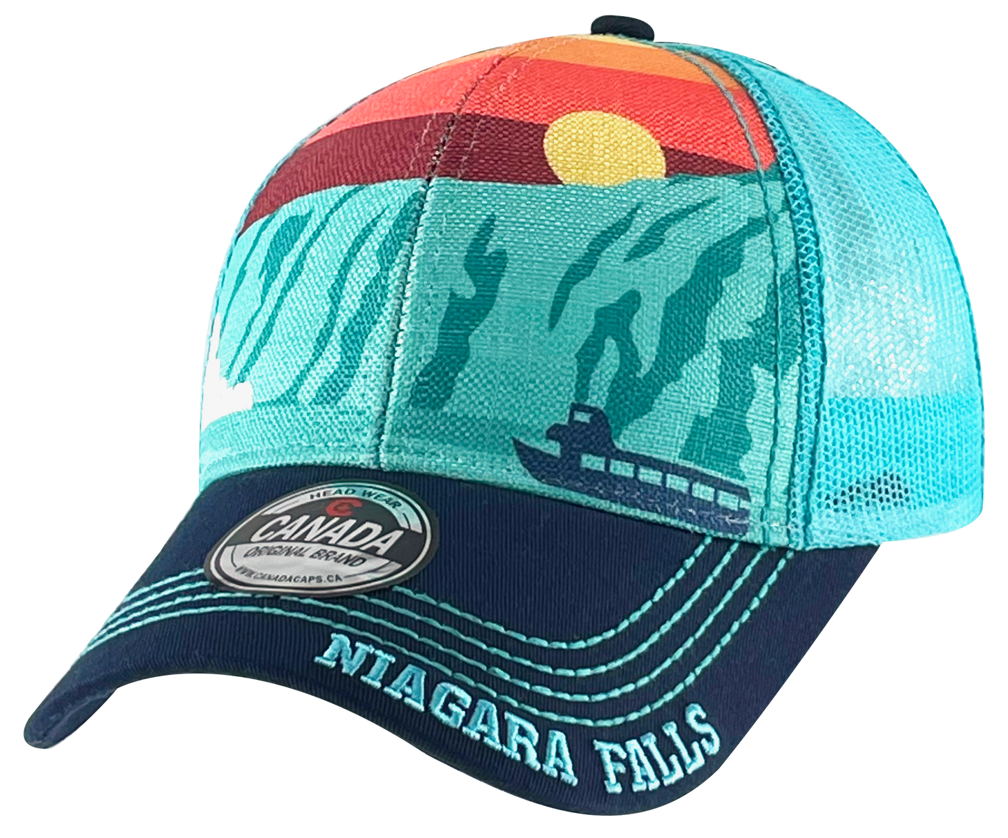 Niagara Falls Landmark Scene Baseball Caps