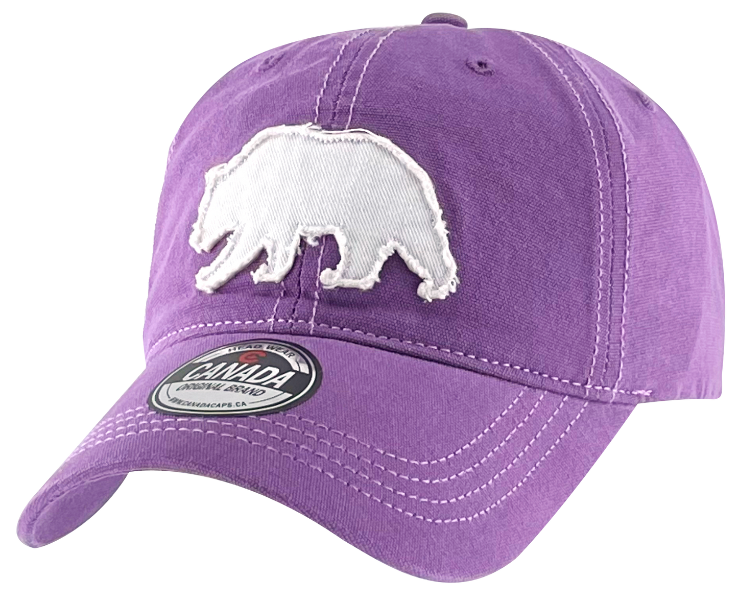 Canada Jersey Cotton Cap with applique Bear Patch