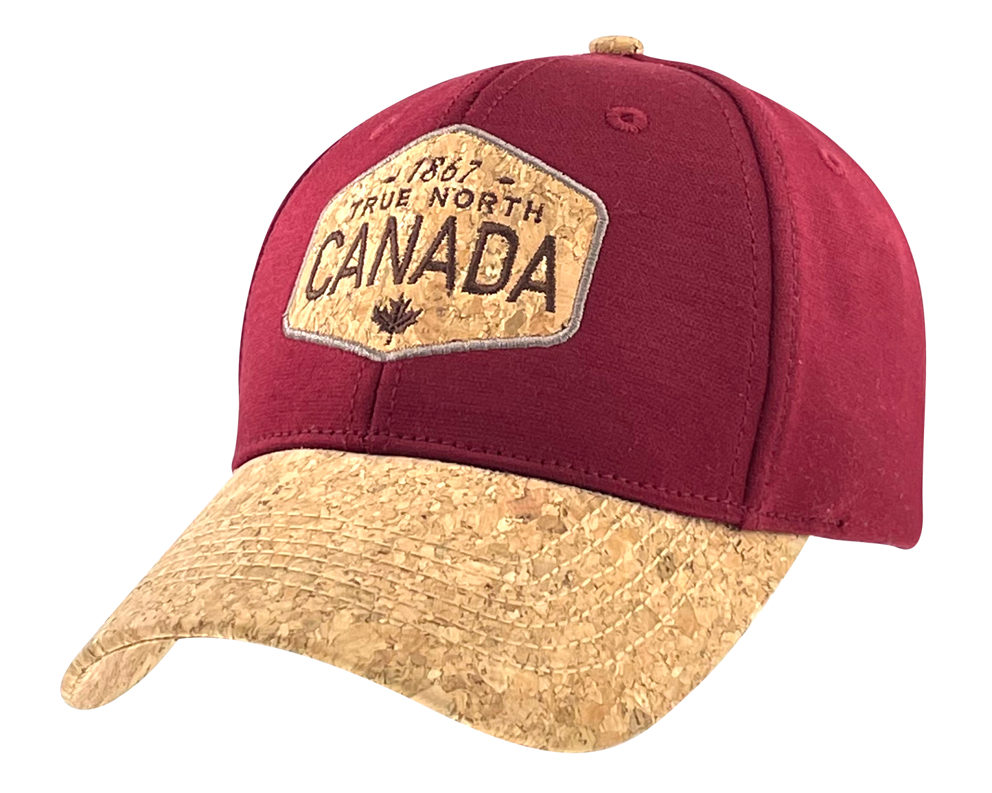 Canada Thick Jersey Material Hat with Cork Patch and Cork Peak