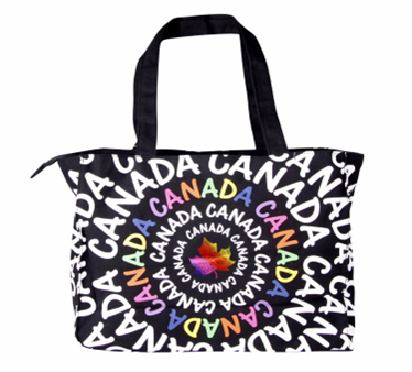 Canada Canvas Tote Bag - Spiral Design