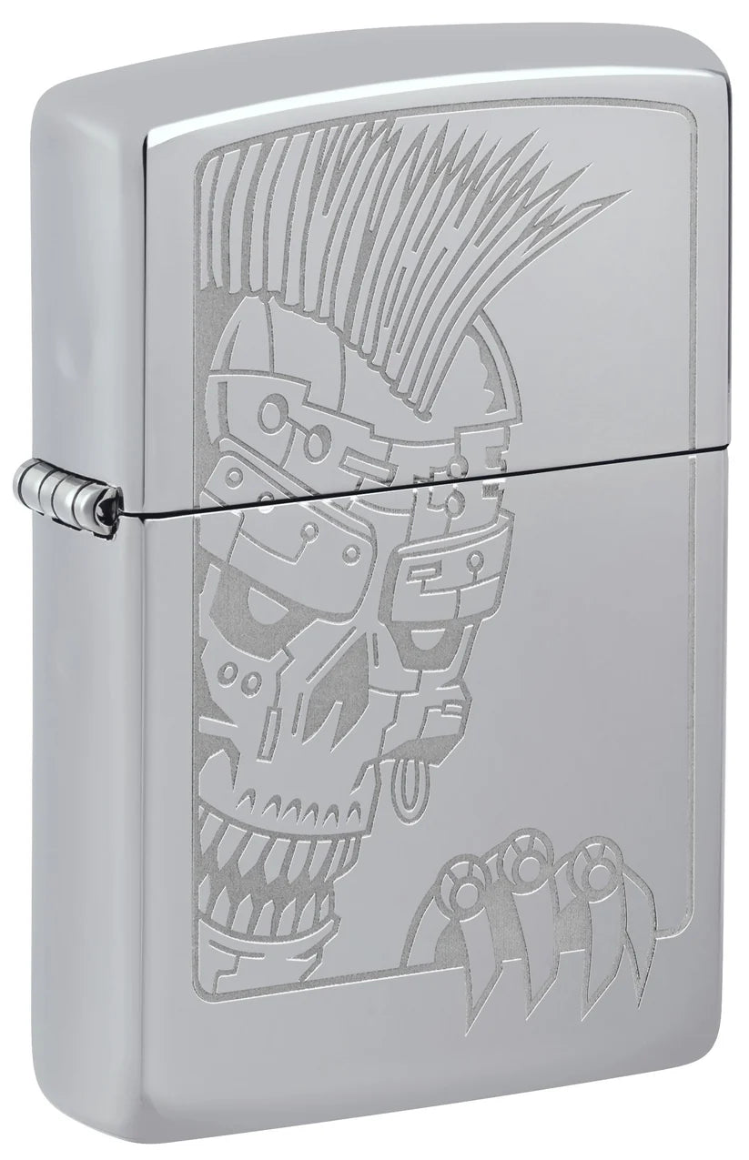 Zippo Lighter Mohawk Skull Design (46426)