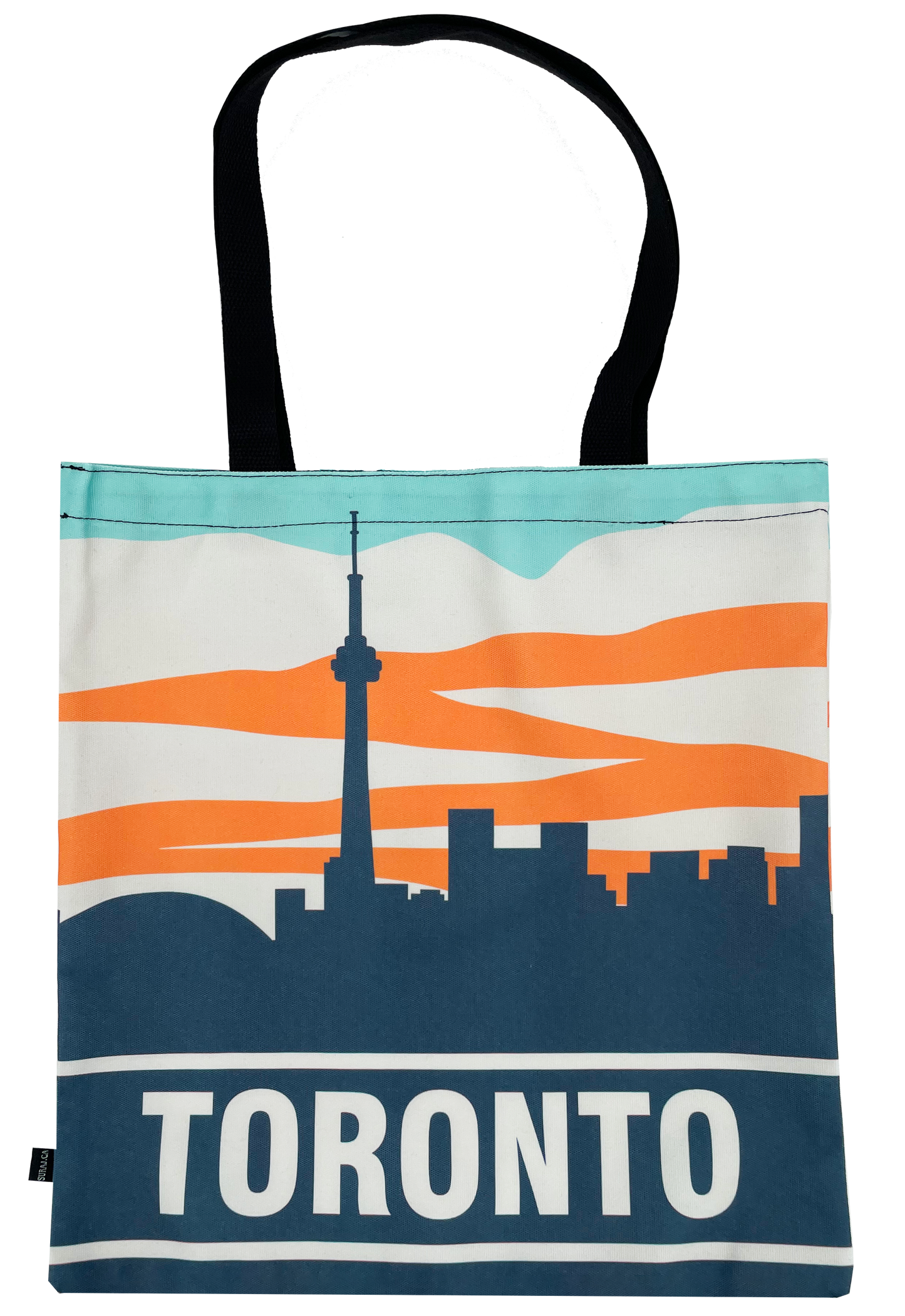 Canvas Tote Bags with Toronto Landmark Scene