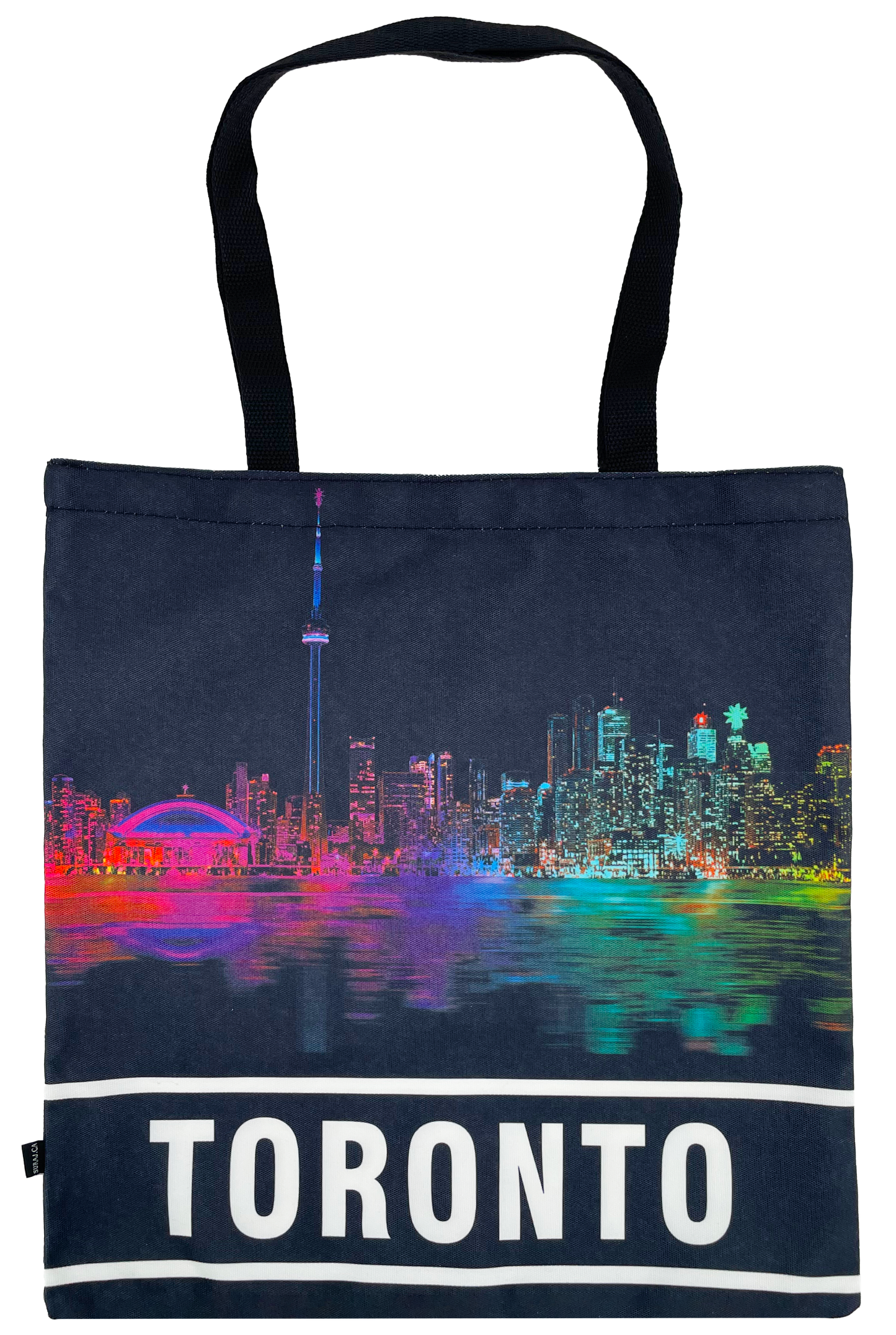 Canvas Tote Bags with Toronto Landmark Scene