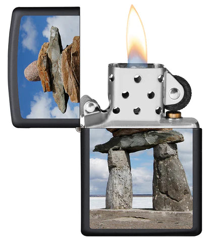 Zippo Souvenir Lighter Inukshuk (Black) (218-078200)