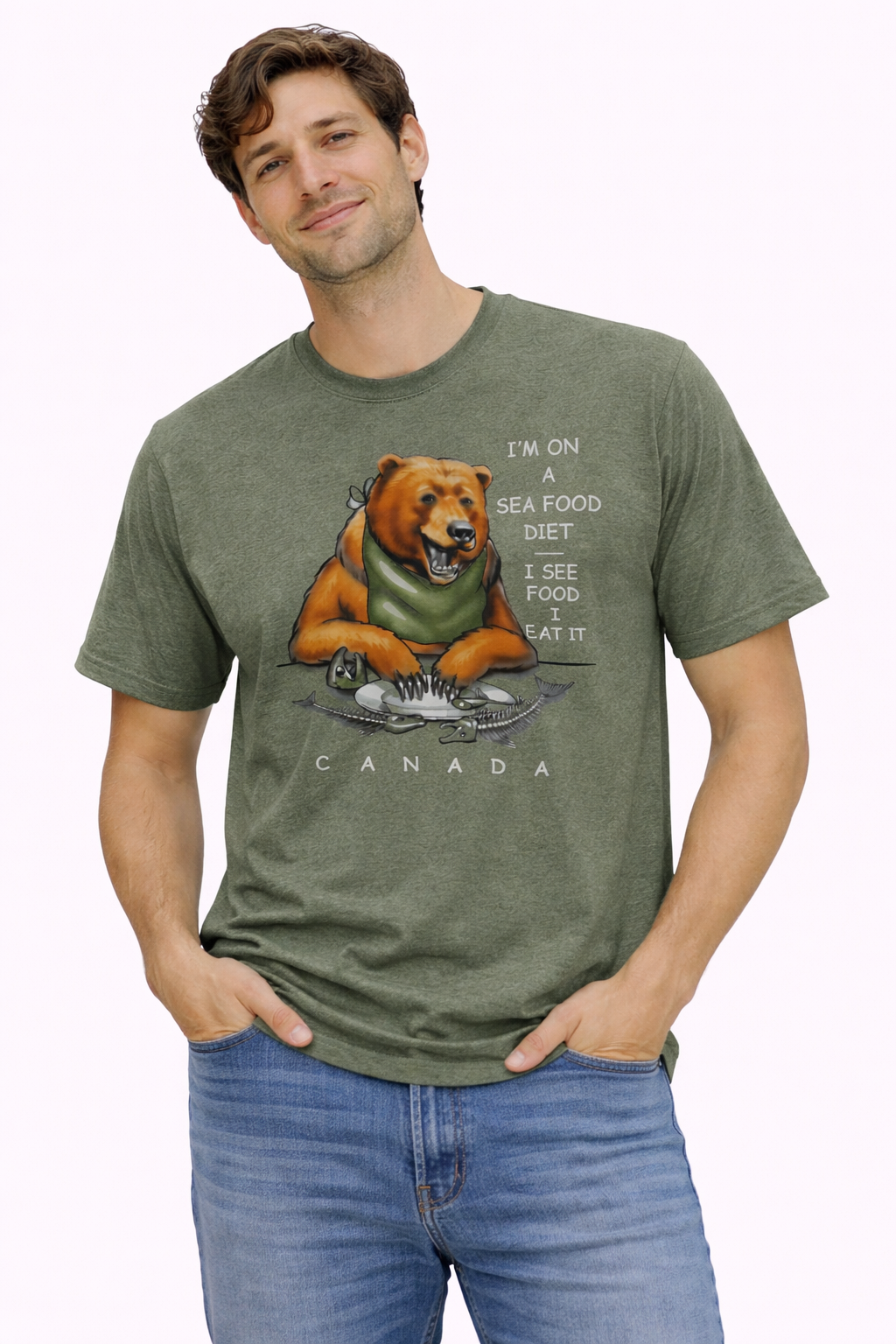 Licensed Adults T-Shirt - Raven Lunatic - Sea Food Diet
