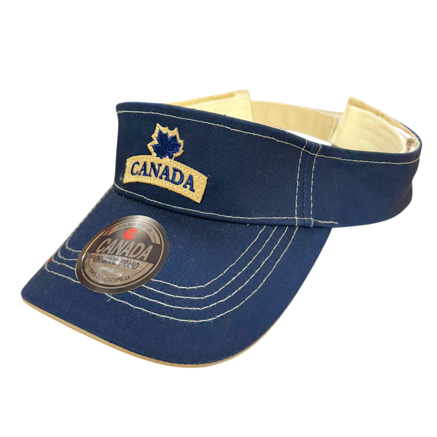 Canada Cotton Visor - Felt ML Embroidery on Centre