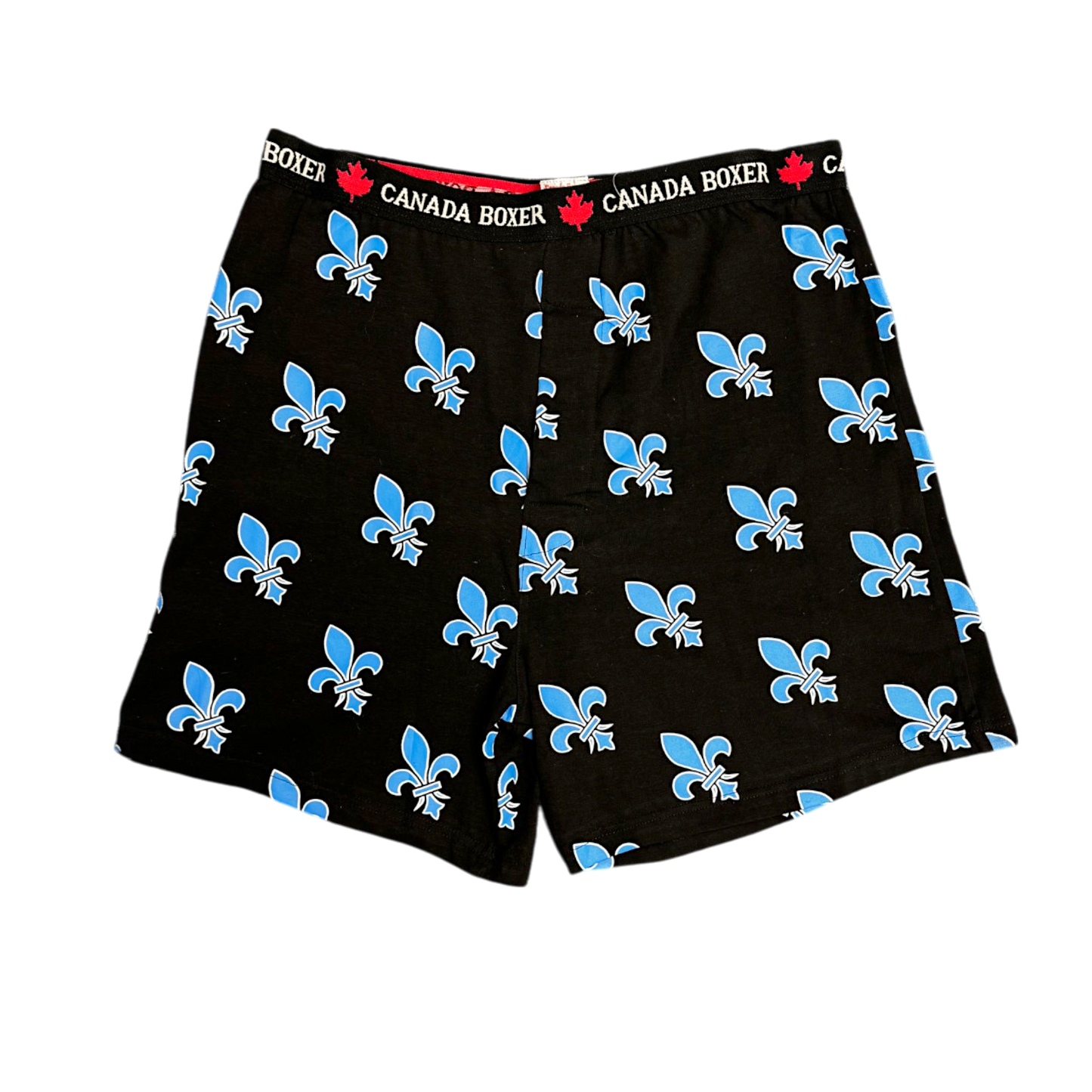 Boxer Short Quebec Fleur du Lys - Black