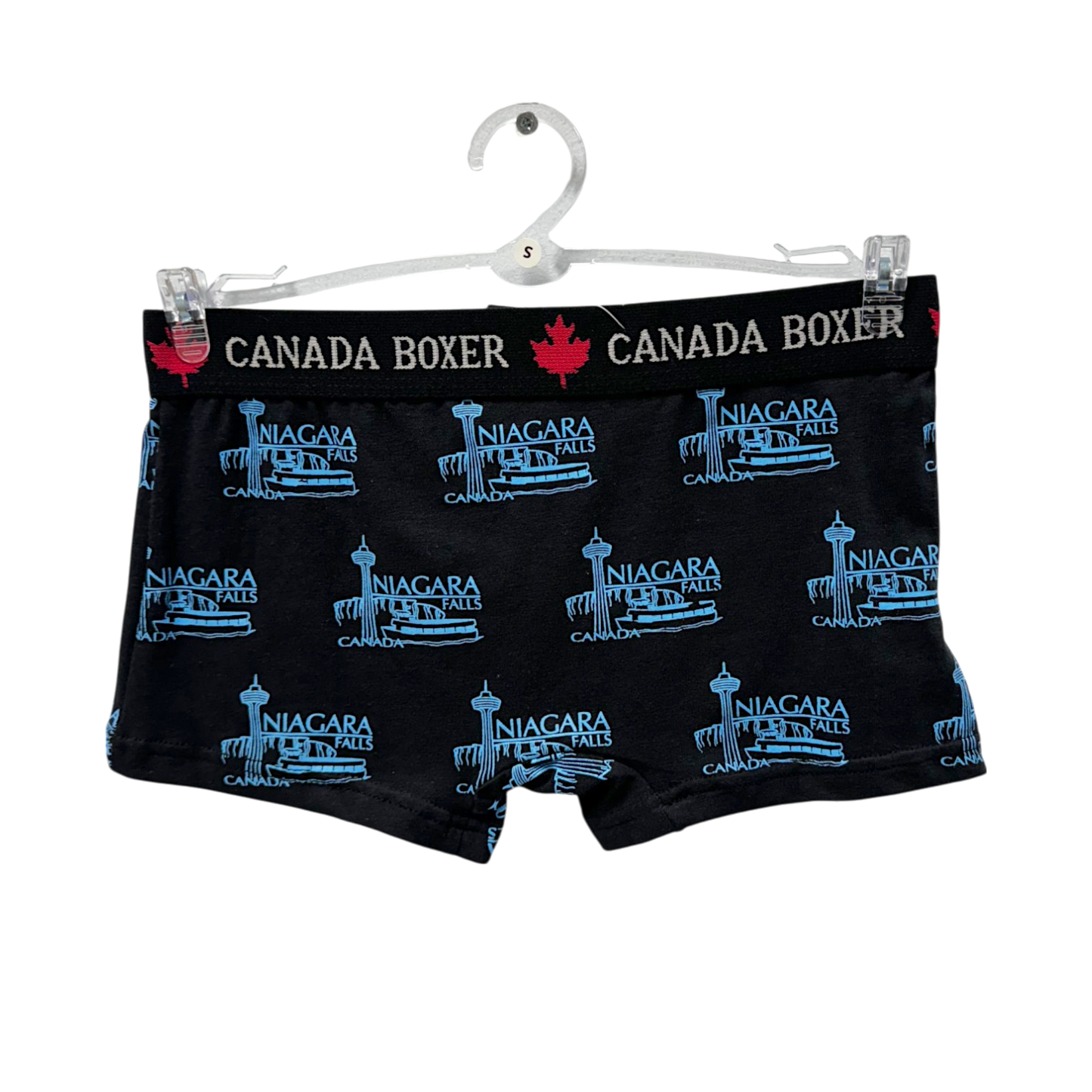 Ladies Boxer Short Niagara Falls - Black