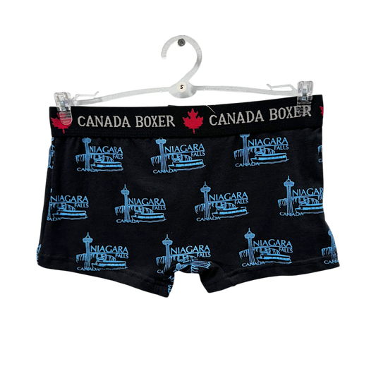 Ladies Boxer Short Niagara Falls - Black