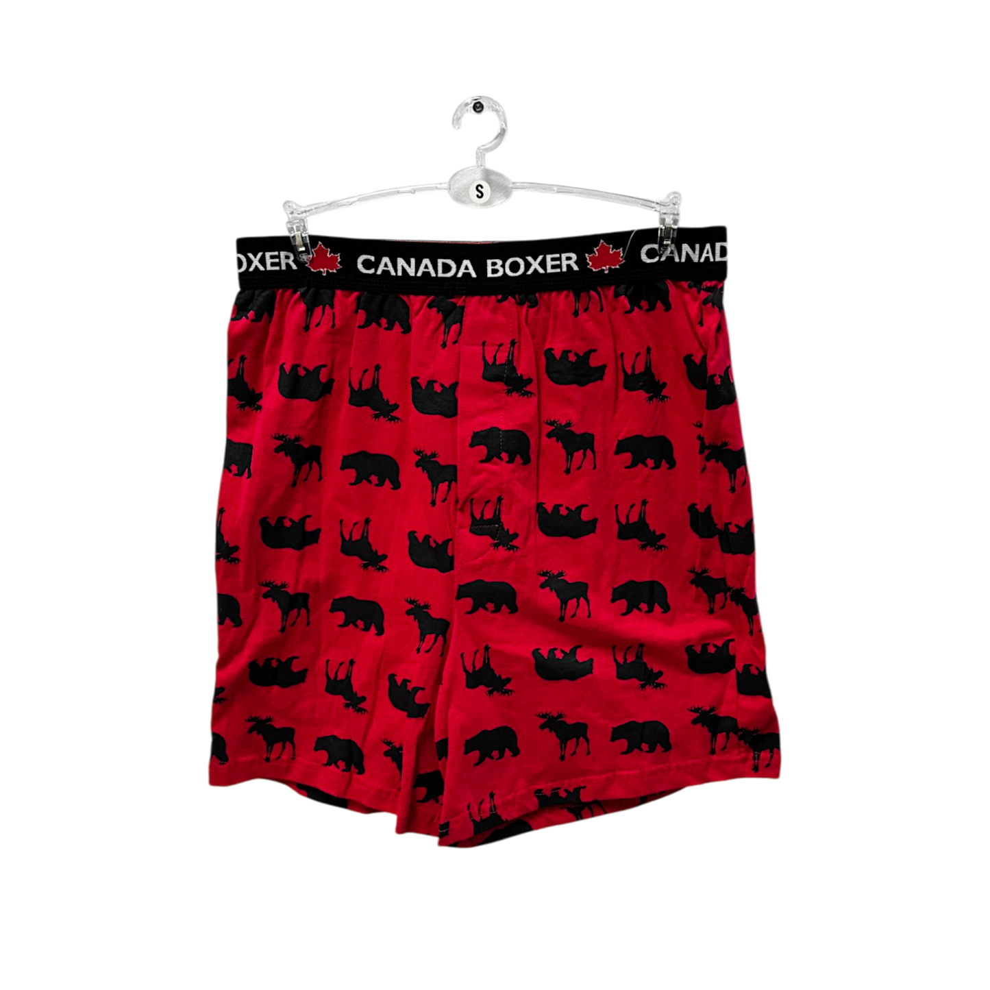 Boxer Short Canada Moose & Bear Silhouette
