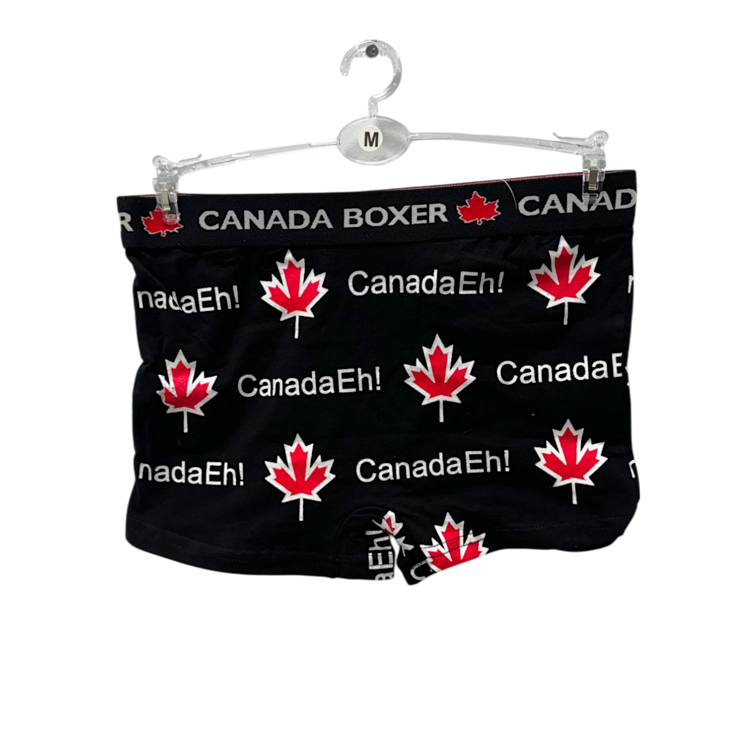 Ladies Canada Boxer Short Canada Eh! - Black