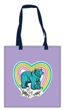 Licensed Canvas Tote Bag - ARW - Momma Bear Hearts