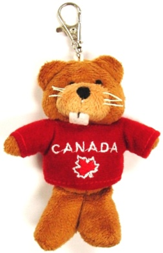 Canada 4" Plush Key Chain Clip with Hoodie