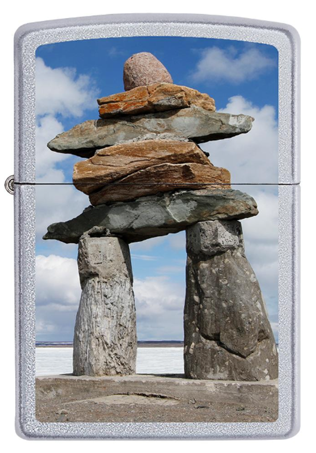 Zippo Souvenir Lighter Inukshuk (Chrome) (205-078171)