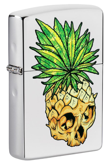Zippo Leaf Skull Pineapple Design (49241)