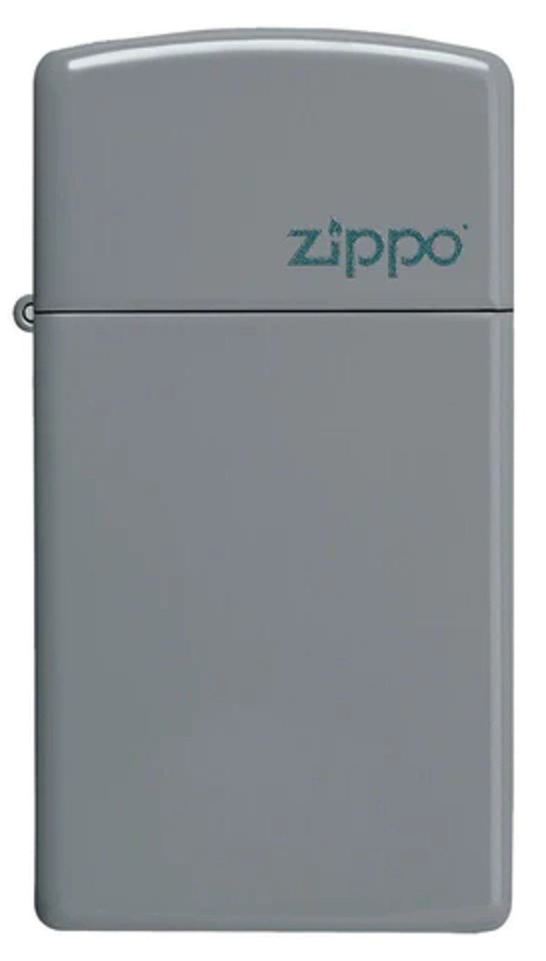 ZIPPO Lighters ( Slim Flat Grey ) Zippo Logo (49527ZL)