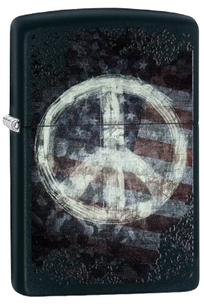 Zippo Lighter Peace on Flag (28864)