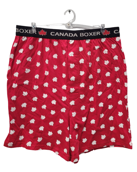 Boxer Short Canada Multi Maple Leaf - Red