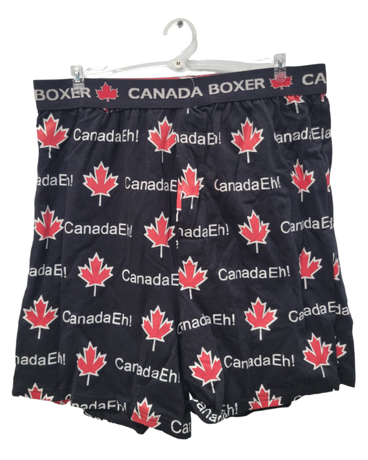 Boxer Short Canada Eh!  - Black