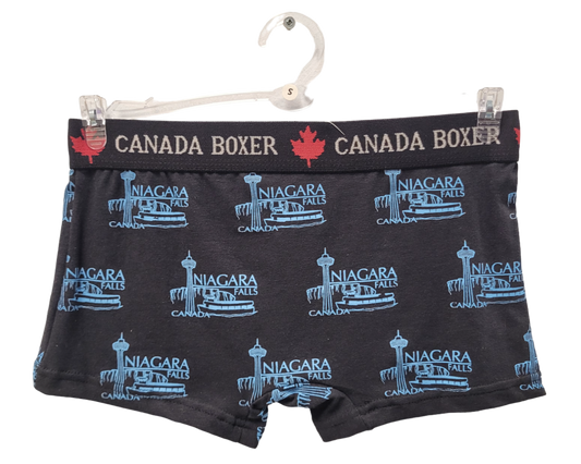 Ladies Boxer Short Niagara Falls - Black