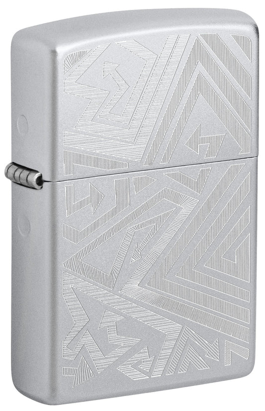 Zippo Lighter Lined Arrow Design (46481)