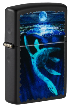 Zippo Lighter Black Light Loch Ness Design ()49697