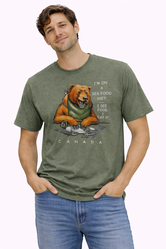 Licensed Adults T-Shirt - Raven Lunatic - Sea Food Diet
