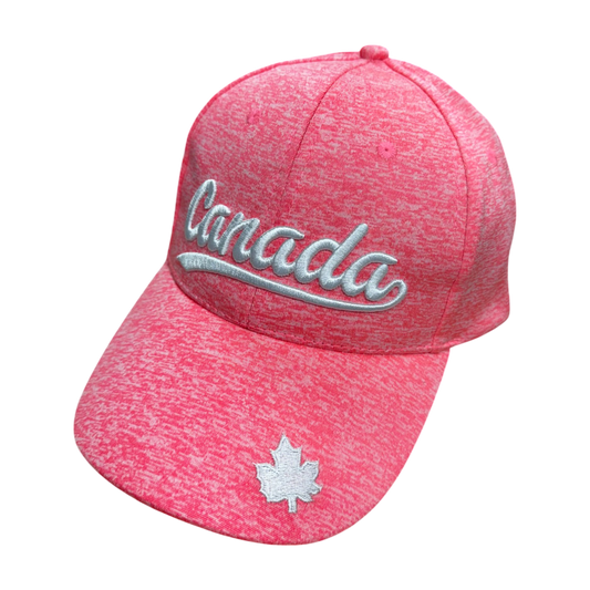 Canada Baseball Hats - Micro Fiber Sports Cap - Salt & Pepper Colours