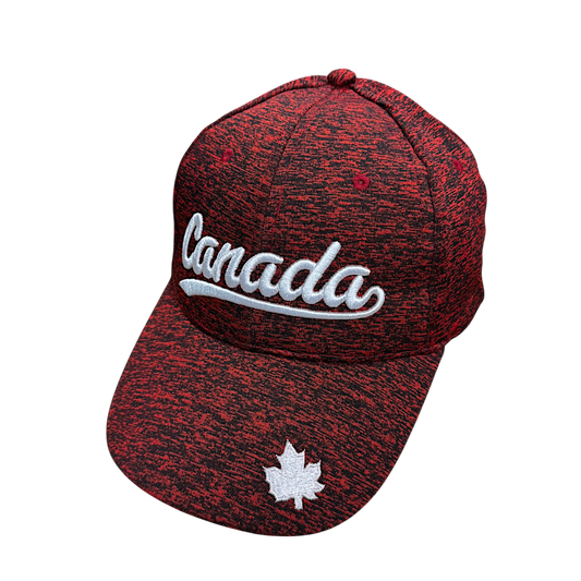 Canada Baseball Hats - Micro Fiber Sports Cap - Salt & Pepper Colours