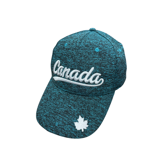 Canada Baseball Hats - Micro Fiber Sports Cap - Salt & Pepper Colours
