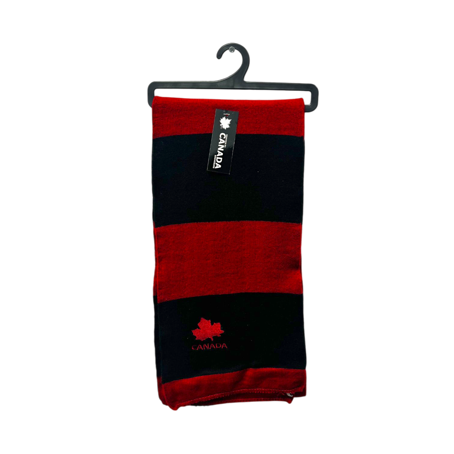 Canada Striped Design Scarves with Maple Leaf Embroidery