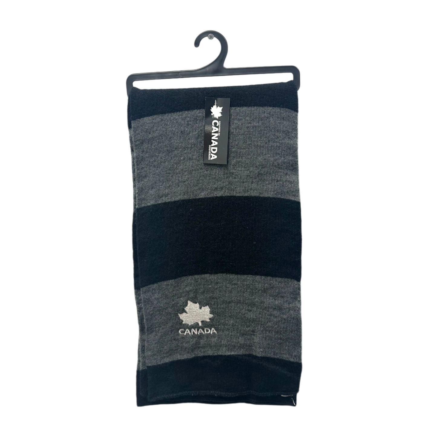 Canada Striped Design Scarves with Maple Leaf Embroidery