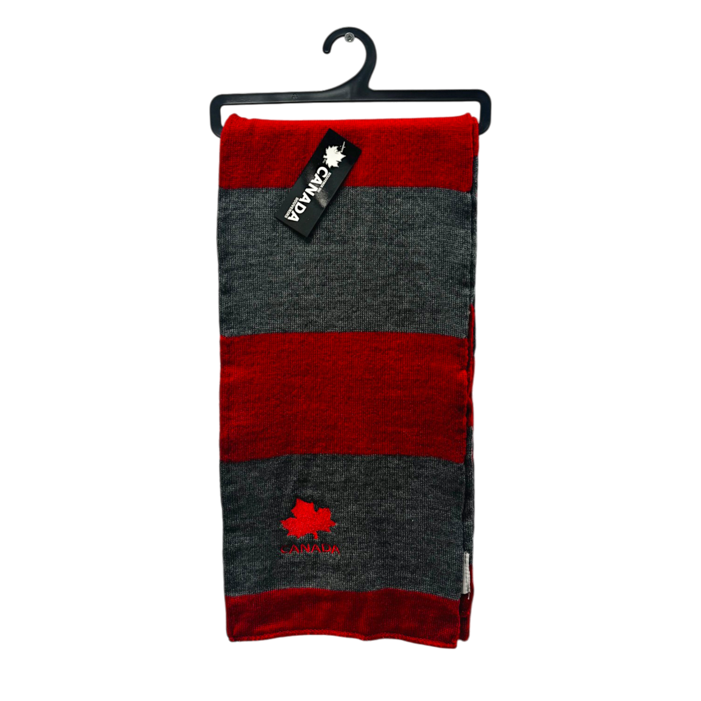 Canada Striped Design Scarves with Maple Leaf Embroidery