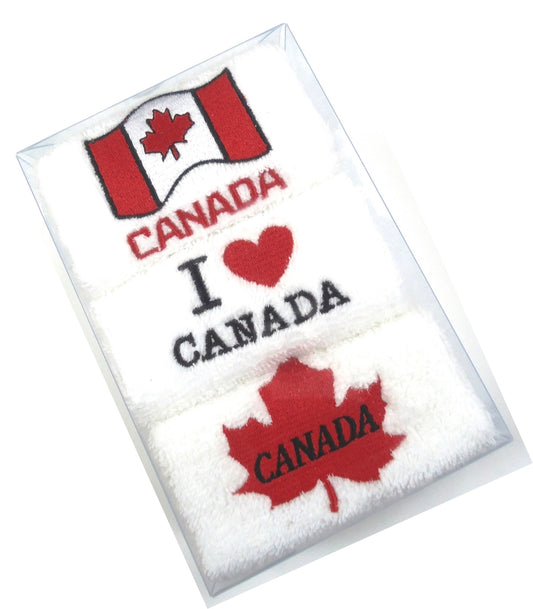 Embroidered Canada Face Towel (Boxed)