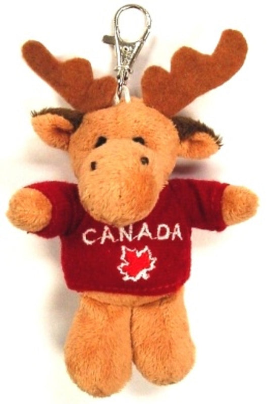 Canada 4" Plush Key Chain Clip with Hoodie