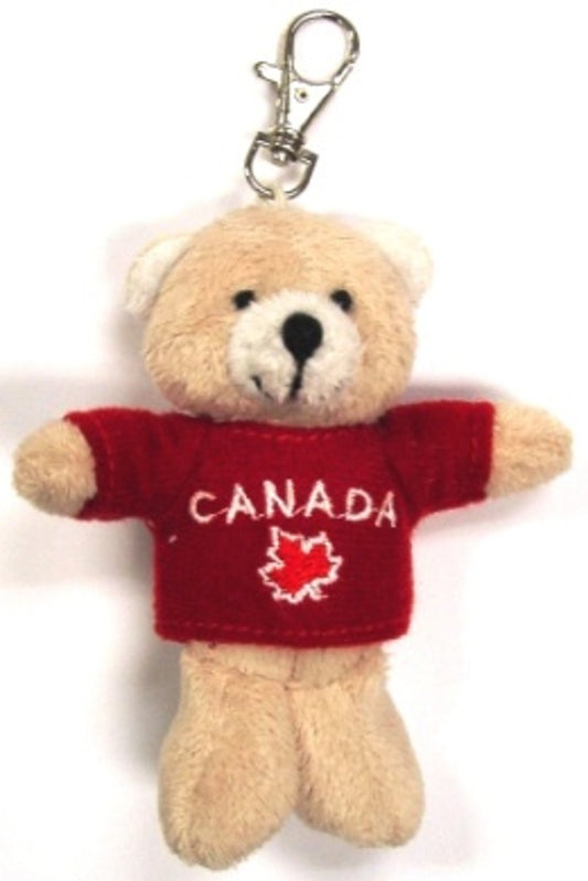 Canada 4" Plush Key Chain Clip with Hoodie