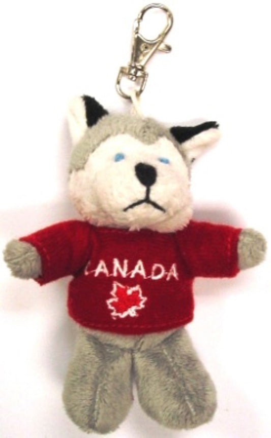 Canada 4" Plush Key Chain Clip with Hoodie