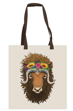 Licensed Canvas Tote Bag - ARW - Musk Ox's Hair Don't Care