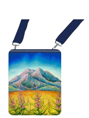 Licensed Canvas Crossbody - ARW - Sunlit Mountain Blooms