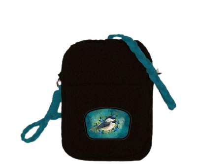 Licensed Sherpa Plush Crossbody - ARW - Chickadee