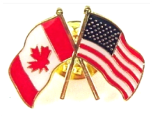 CANADA/USA Friendship Lapel Pin